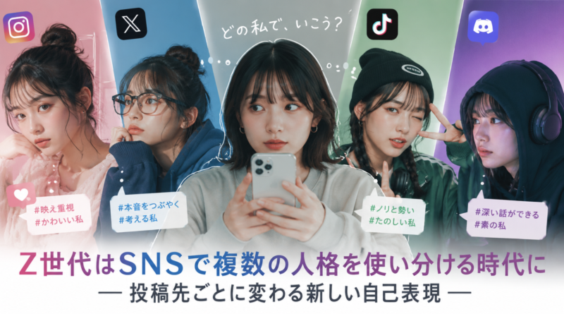 Z世代はSNSで複数の人格を使い分ける時代に　投稿先ごとに変わる新しい自己表現